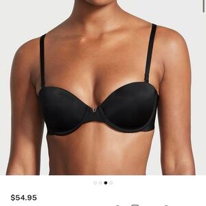 SOLD Victorias Secret Bare Illusions Lightly Lined Smooth Strapless Silky Bra l